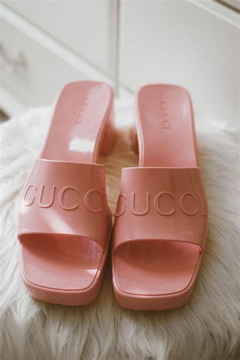 gucci women's rubber sandals|Gucci closed toe sandals.